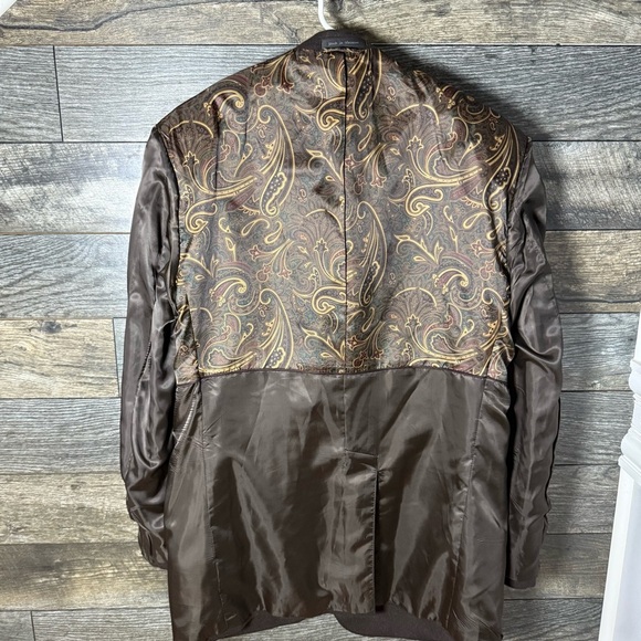 Lauren Ralph Lauren Men's Size 44L Long Wool Cashmere Sport Coat Blazer Brown - Picture 9 of 16